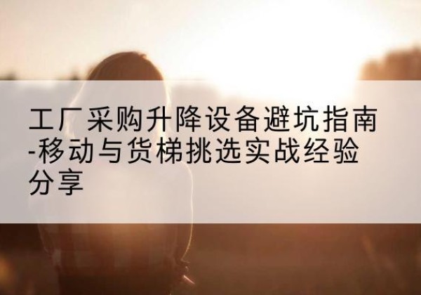井陉移动式升降机怎么选-工厂采购升降设备避坑指南-移动与货梯挑选实战经验分享